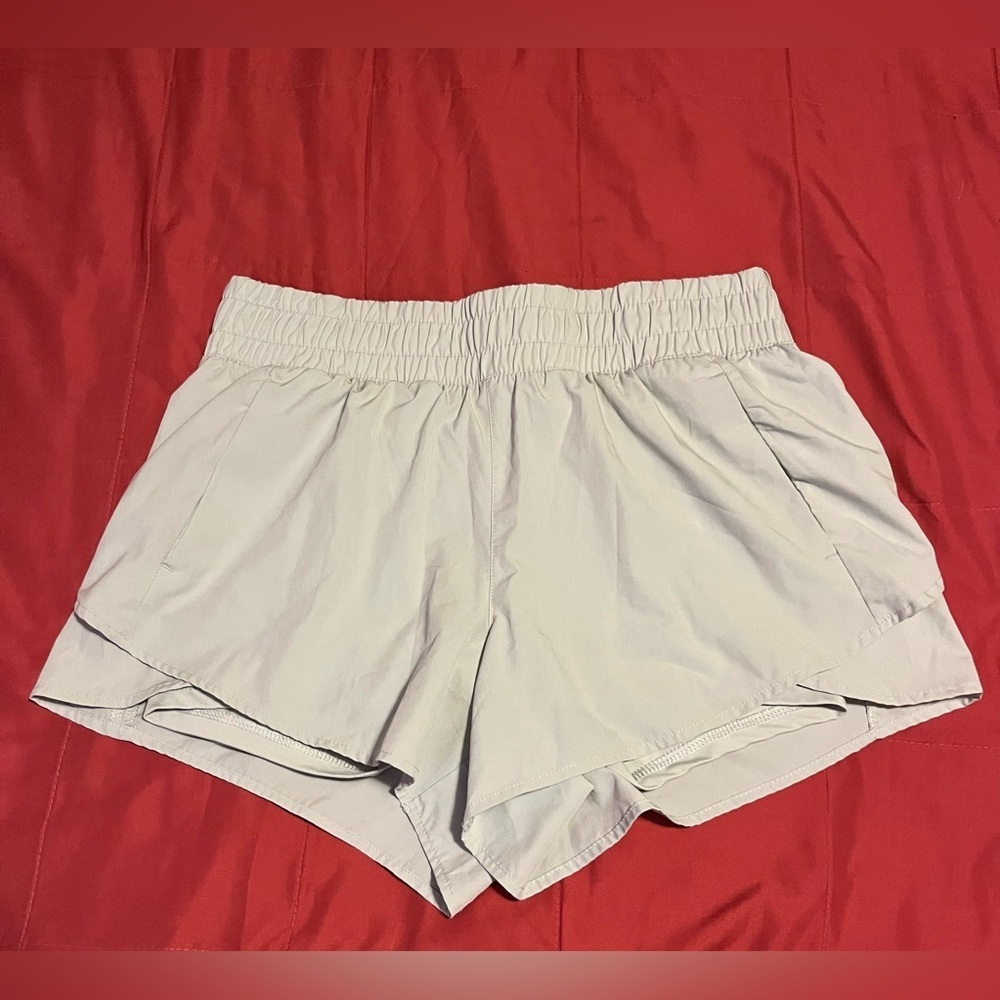 AVIA Women's Light Gray Athletic Shorts